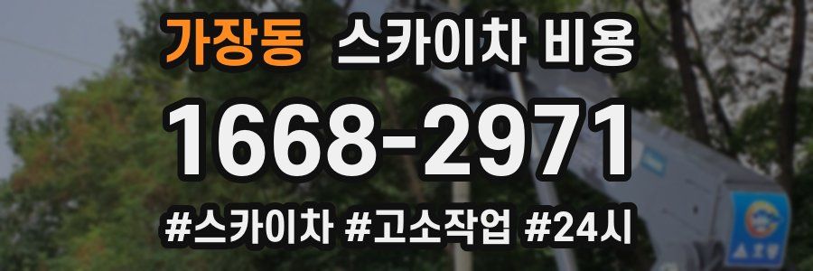 가장동 스카이차 비용