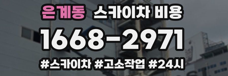 은계동 스카이차 비용