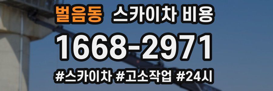 벌음동 스카이차 비용