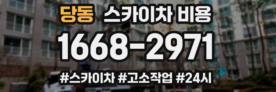 당동 스카이차 비용