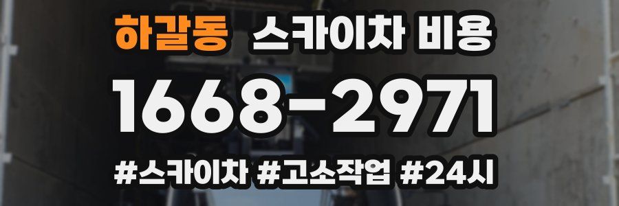 하갈동 스카이차 비용