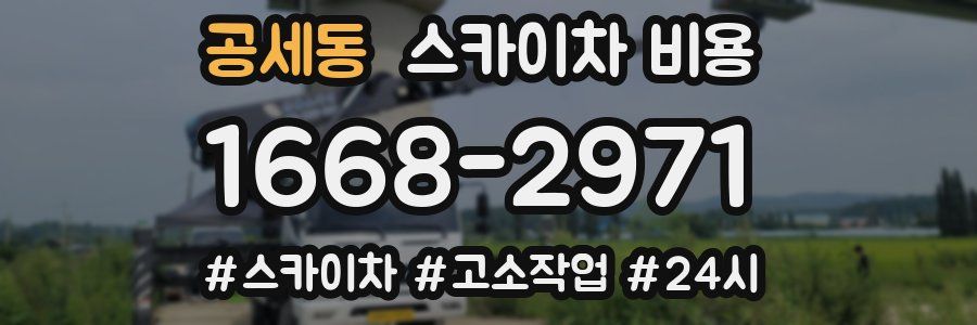 공세동 스카이차 비용