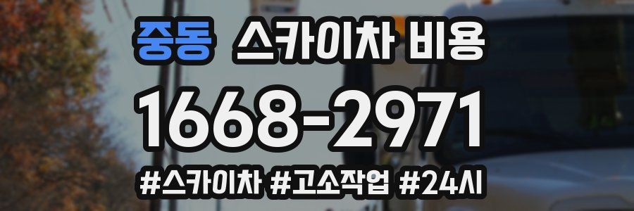 중동 스카이차 비용