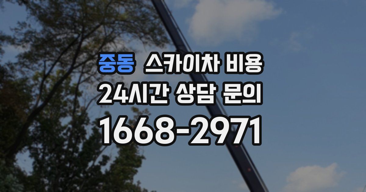 중동 스카이차 비용