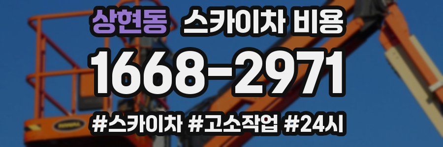 상현동 스카이차 비용