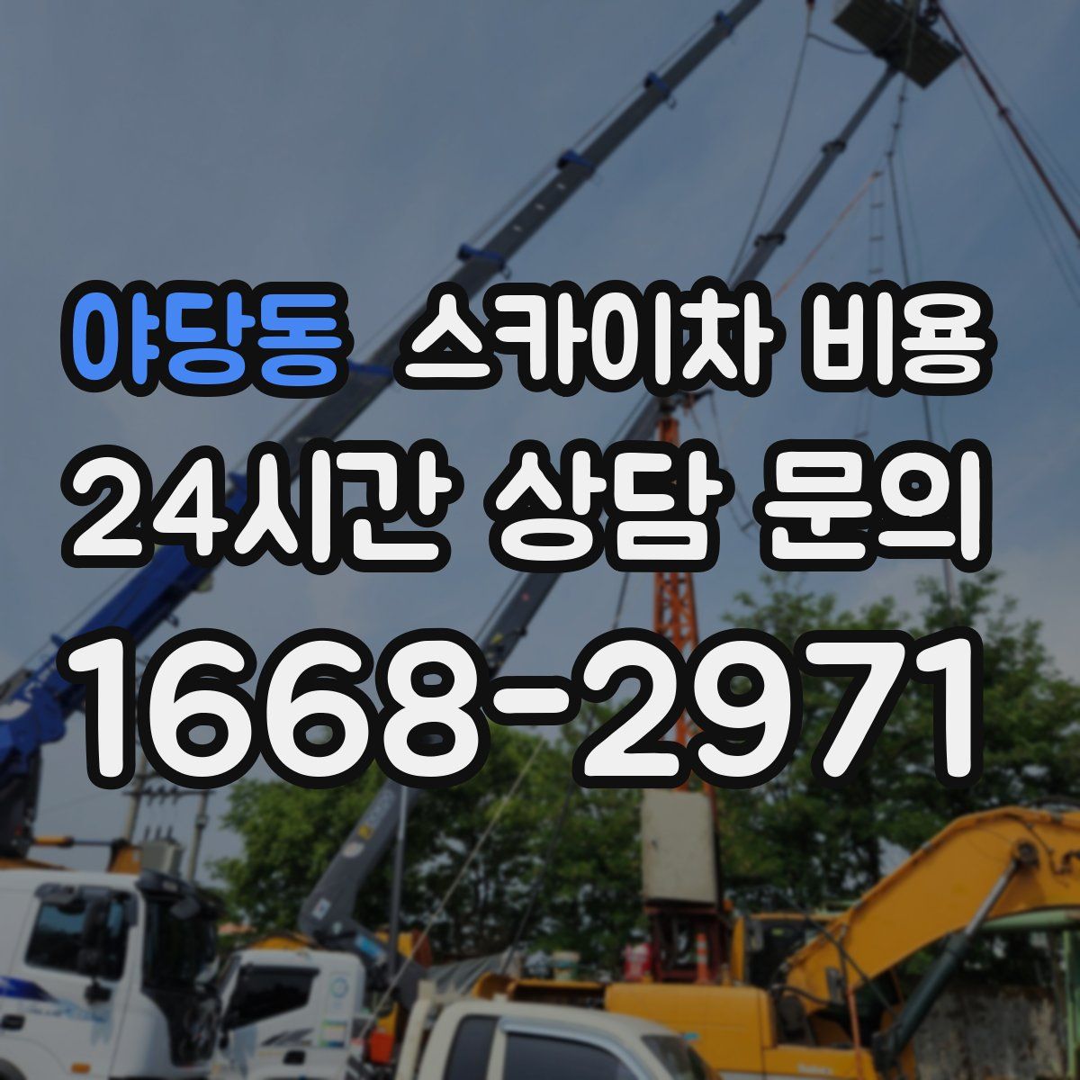 야당동 스카이차 비용