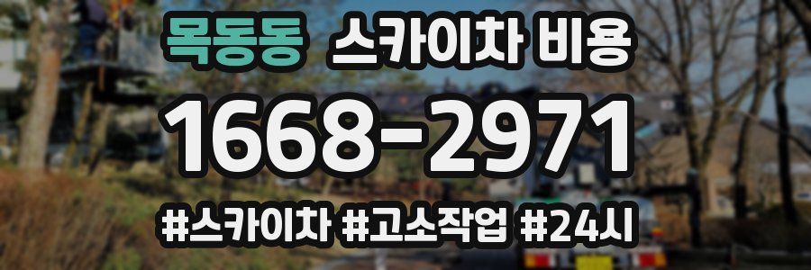 목동동 스카이차 비용