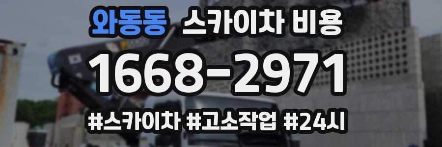 와동동 스카이차 비용