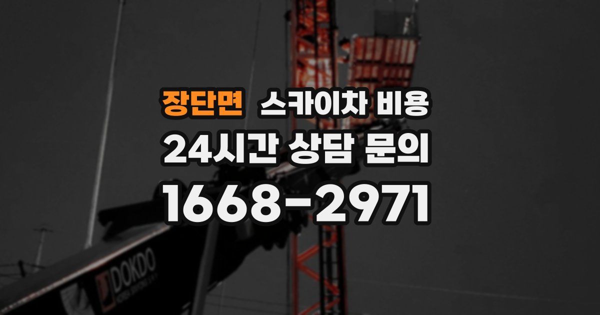 장단면 스카이차 비용