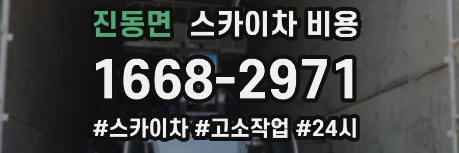 진동면 스카이차 비용