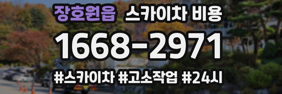 장호원읍 스카이차 비용