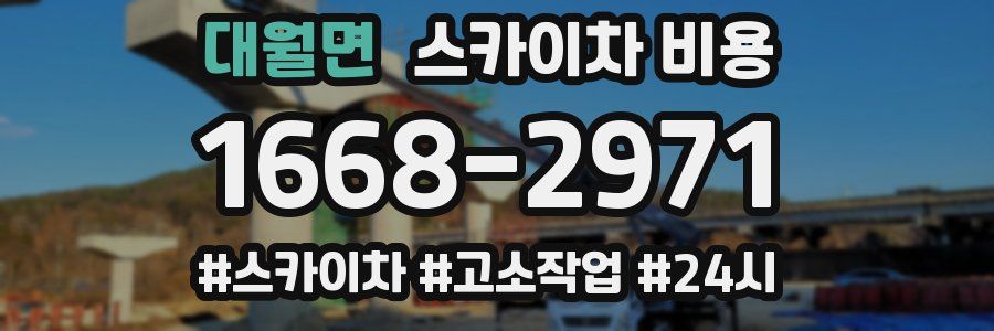 대월면 스카이차 비용