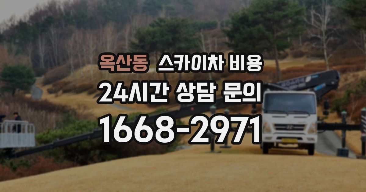 옥산동 스카이차 비용