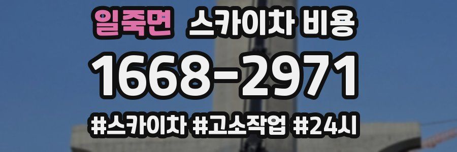 일죽면 스카이차 비용