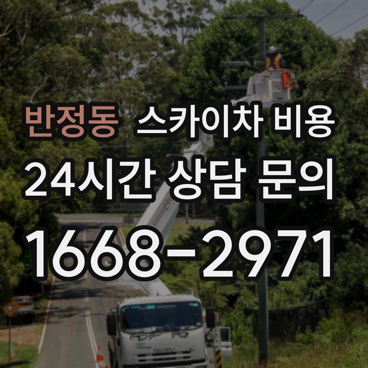 반정동 스카이차 비용