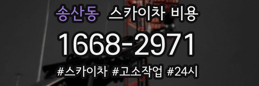 송산동 스카이차 비용