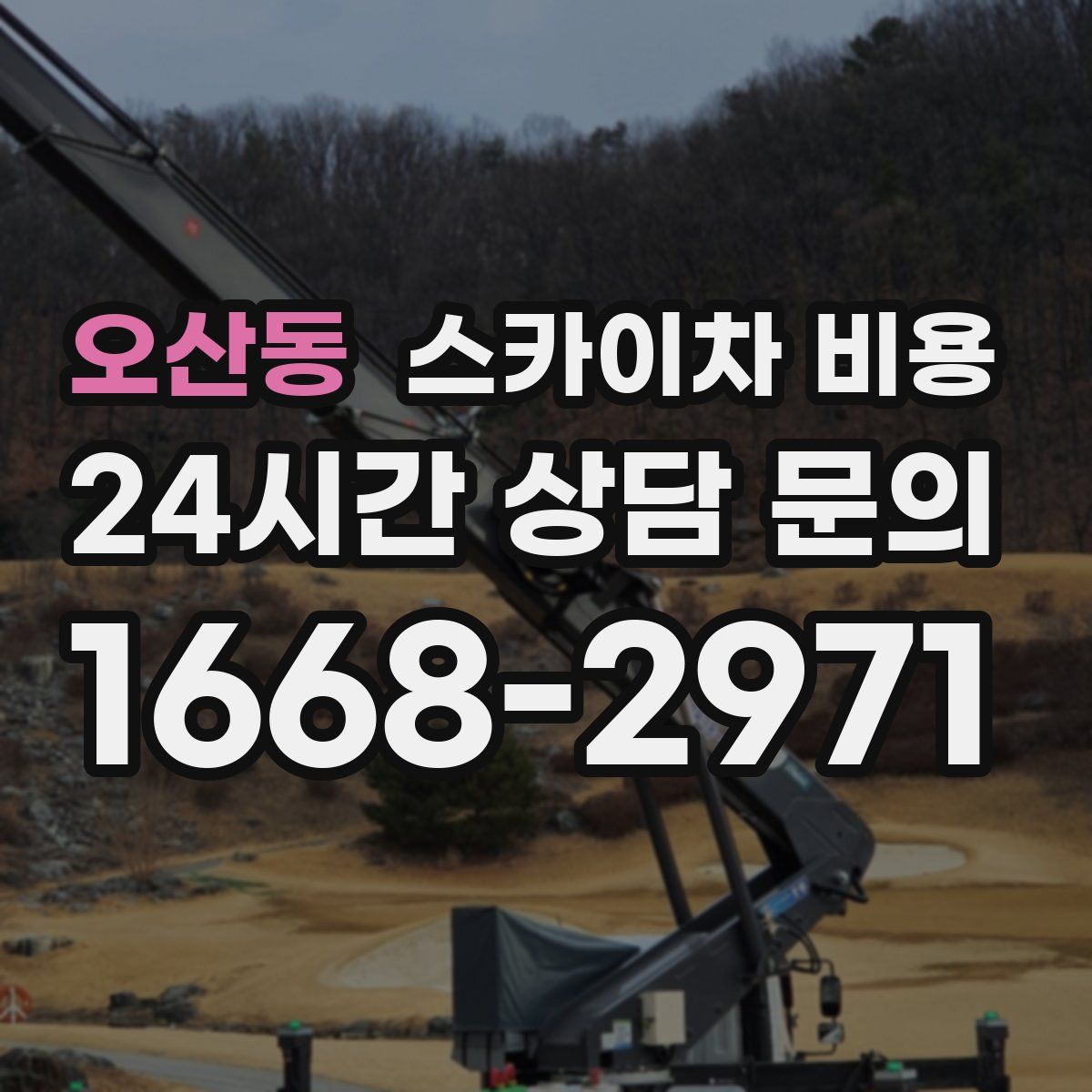 오산동 스카이차 비용