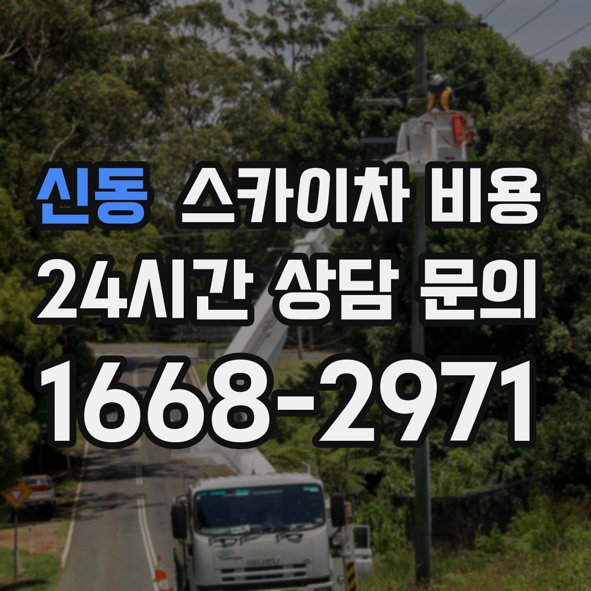 신동 스카이차 비용 고압선 인근 작업은 왜 변수가 많을까