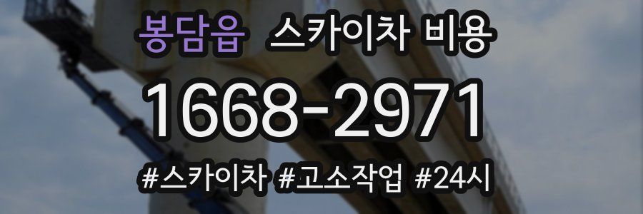 봉담읍 스카이차 비용