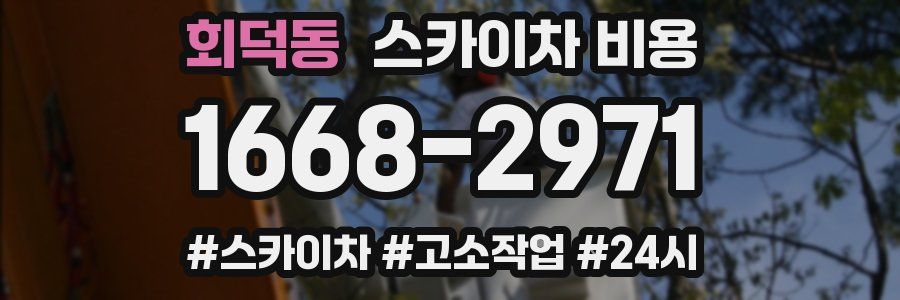 회덕동 스카이차 비용