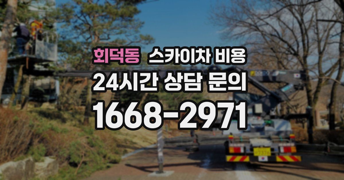 회덕동 스카이차 비용