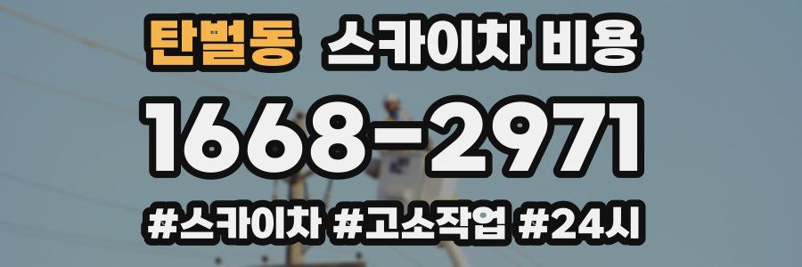 탄벌동 스카이차 비용