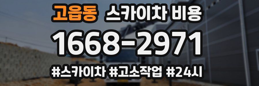 고읍동 스카이차 비용