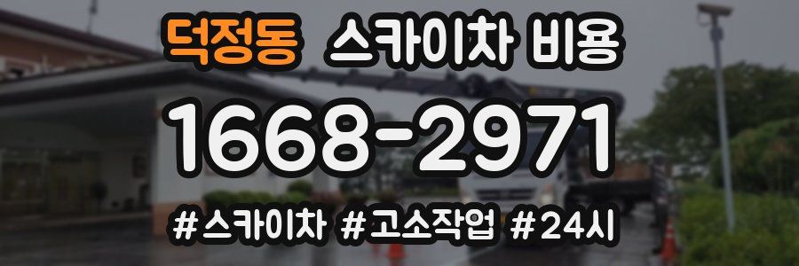 덕정동 스카이차 비용