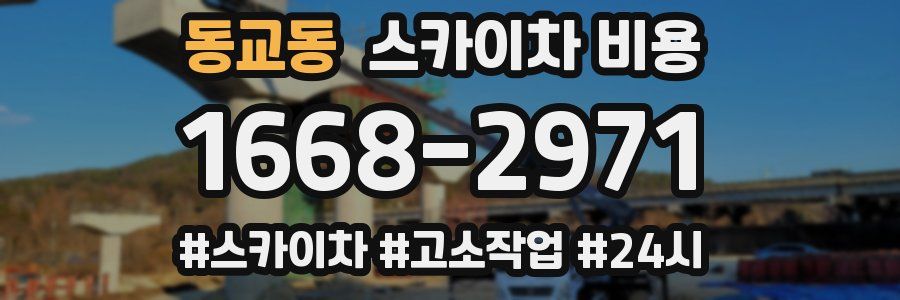 동교동 스카이차 비용