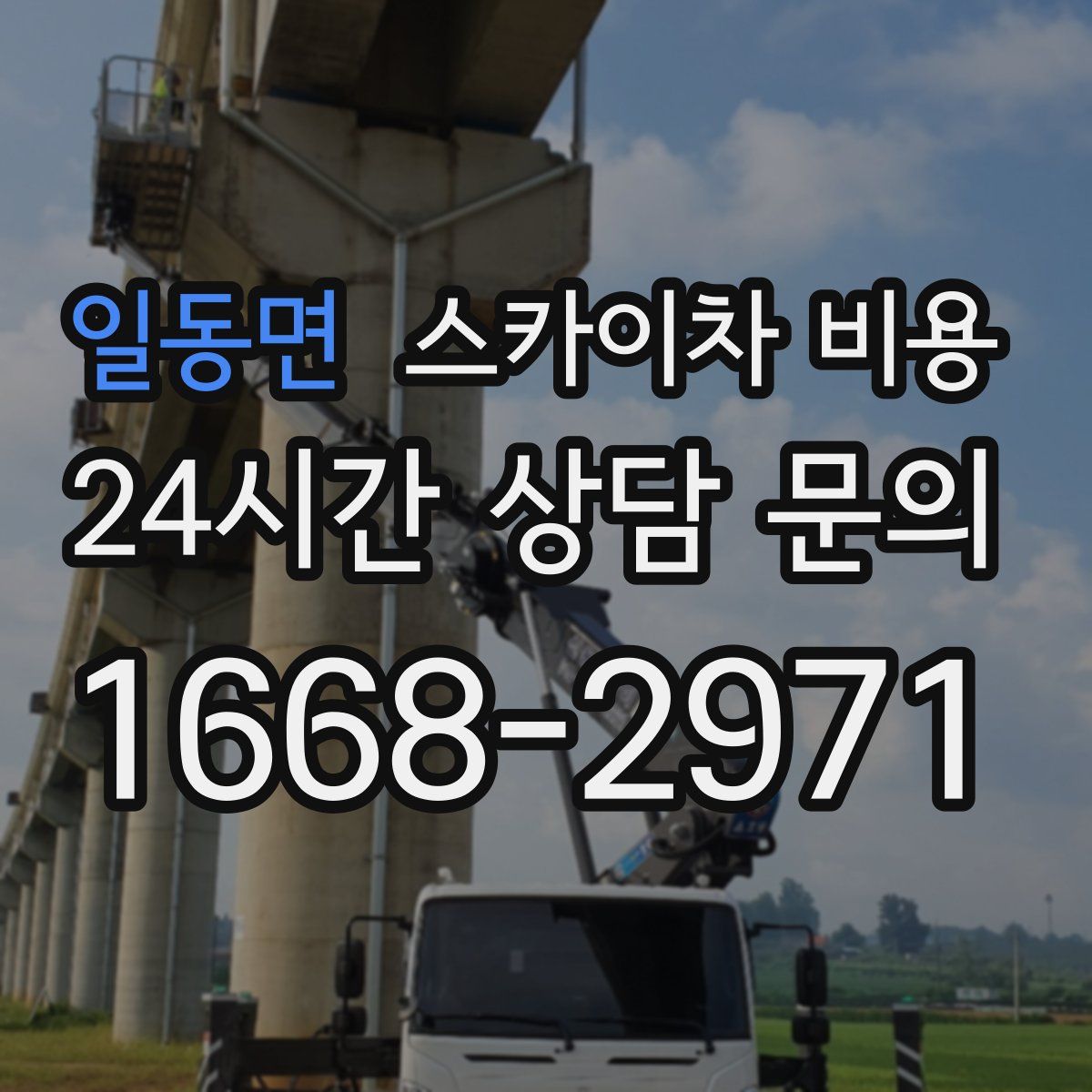 일동면 스카이차 비용