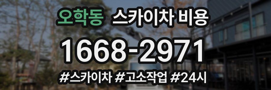 오학동 스카이차 비용