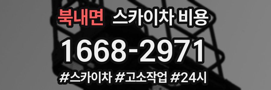 북내면 스카이차 비용