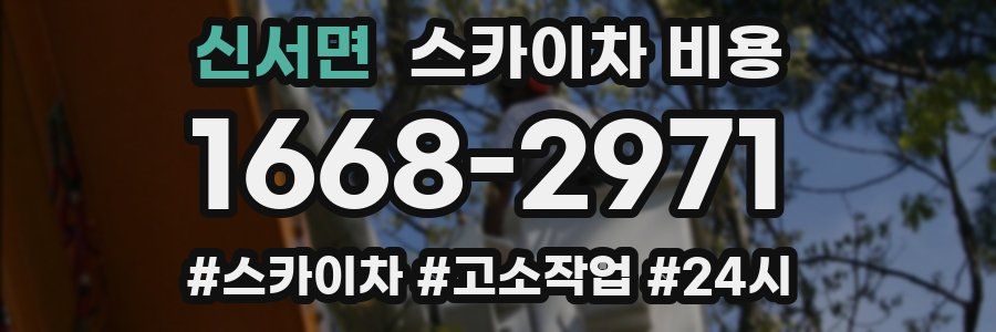 신서면 스카이차 비용