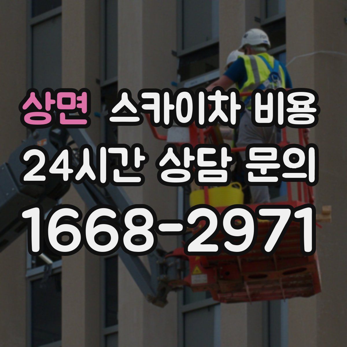 상면 스카이차 비용