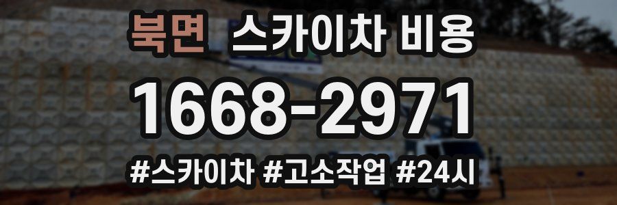 북면 스카이차 비용