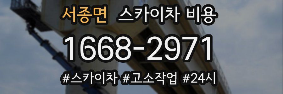 서종면 스카이차 비용