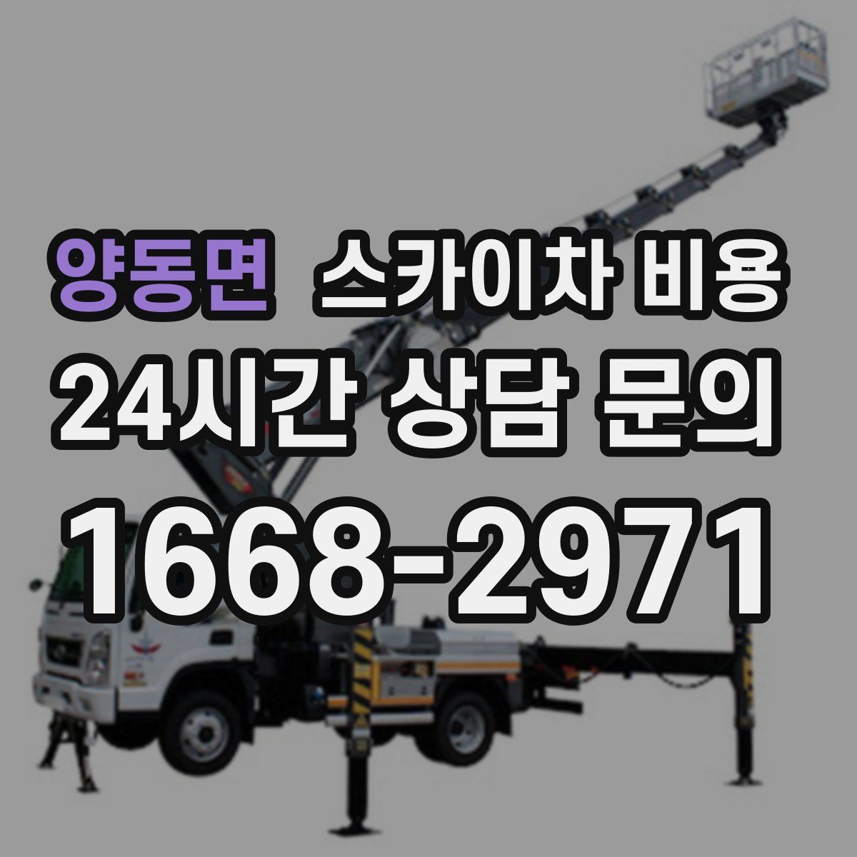 양동면 스카이차 비용