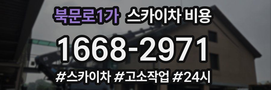 북문로1가 스카이차 비용