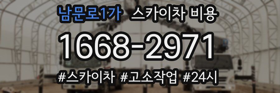 남문로1가 스카이차 비용