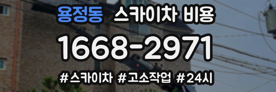 용정동 스카이차 비용