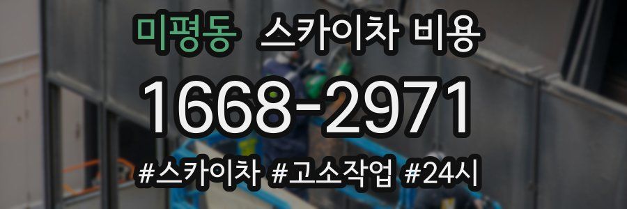 미평동 스카이차 비용