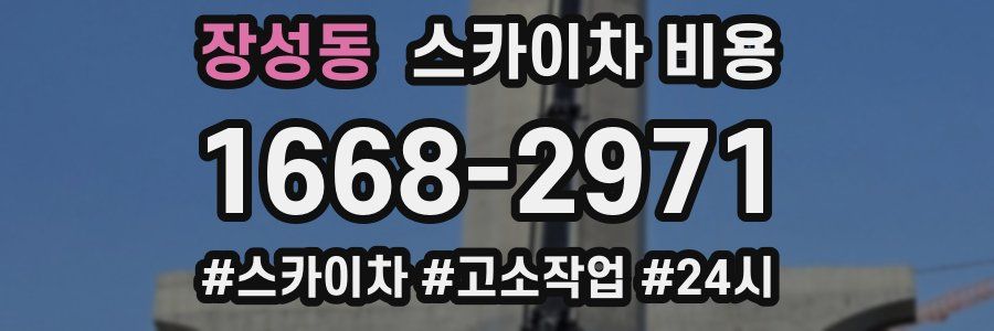 장성동 스카이차 비용
