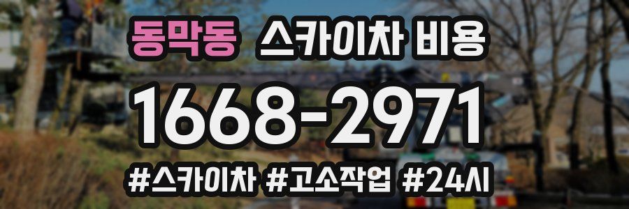 동막동 스카이차 비용