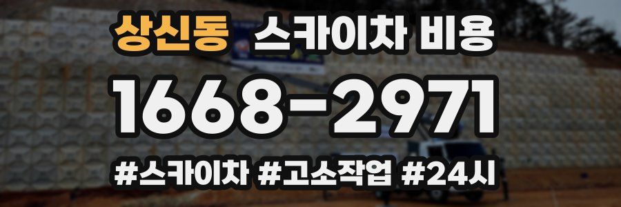 상신동 스카이차 비용