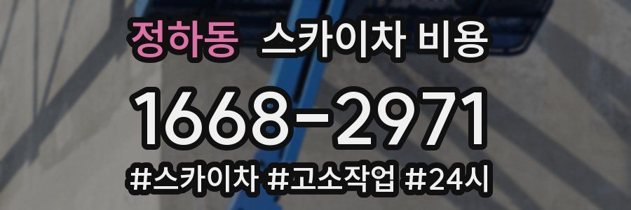 정하동 스카이차 비용
