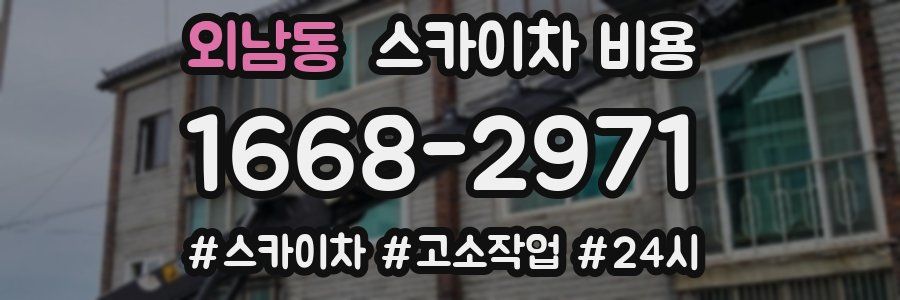 외남동 스카이차 비용