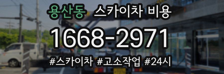 용산동 스카이차 비용