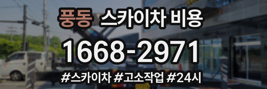 풍동 스카이차 비용