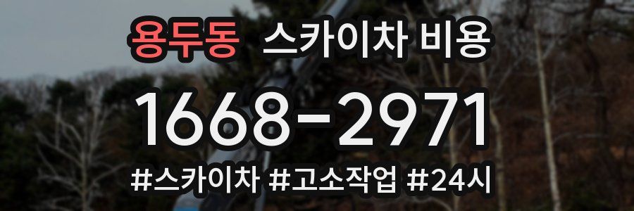 용두동 스카이차 비용