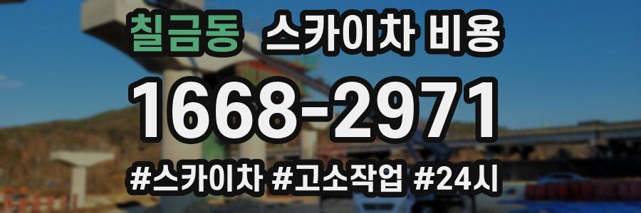 칠금동 스카이차 비용